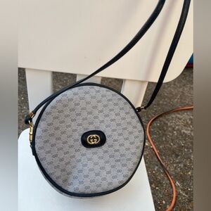Vintage Gucci Ophidia round leather crossbody bag